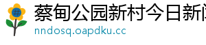 蔡甸公园新村今日新闻网